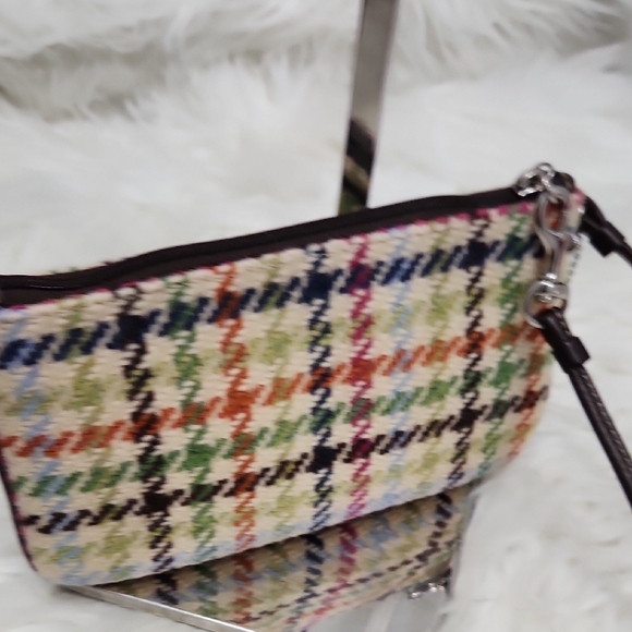 🔹️Coach 🔹️Multicolor Houndstooth Women's Wallet/wristlet - Picture 6 of 8